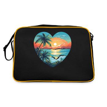 Amour de la plage - Sac Retro - noir/or - Dos