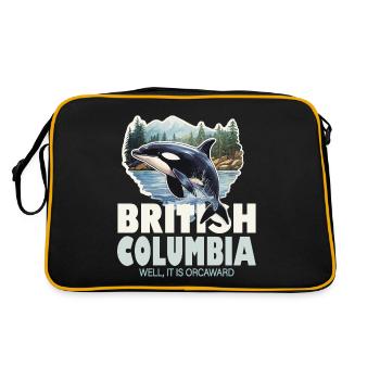 Orque souvenir de la Colombie-Britannique - Sac Retro - noir/or - Dos