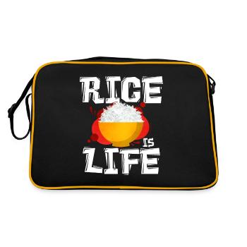 Rice - Retro Bag - black/gold - Back