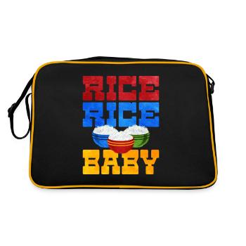 Rice - Retro Bag - black/gold - Back