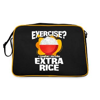 Rice - Retro Bag - black/gold - Back