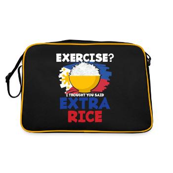 Rice - Retro Bag - black/gold - Back