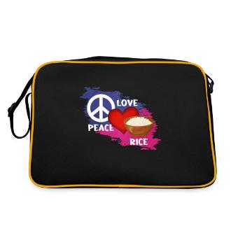 Rice - Retro Bag - black/gold - Back