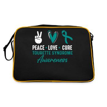 Cure d’amour de paix - Sac Retro - noir/or - Dos