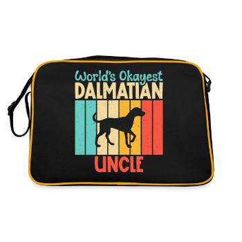 Cadeaux pour les amoureux dalmates - Sac Retro - noir/or - Dos