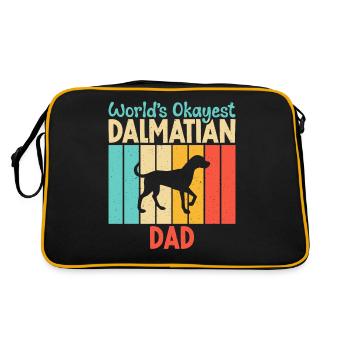 Cadeaux pour les amoureux dalmates - Sac Retro - noir/or - Dos