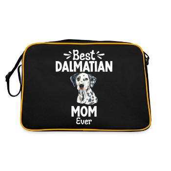 Cadeaux pour les amoureux dalmates - Sac Retro - noir/or - Dos