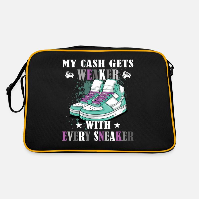 Lustiger Sneaker -Sammler - Turnschuhe Retro Tasche