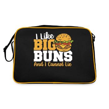 J’aime les gros rouleaux et je ne peux pas mentir - Sac Retro - noir/or - Dos