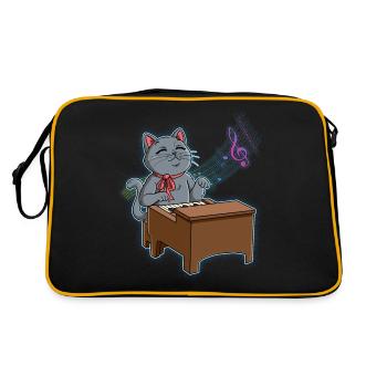 Pianiste Cat - Sac Retro - noir/or - Dos