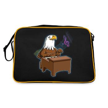 Adler Pianiste - Sac Retro - noir/or - Dos