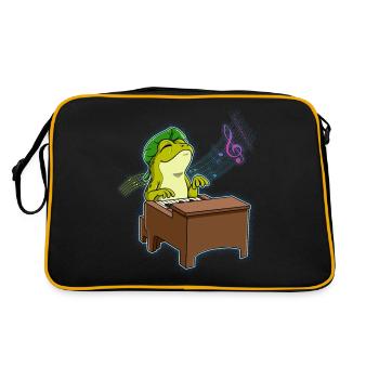 Pianiste Frog - Sac Retro - noir/or - Dos