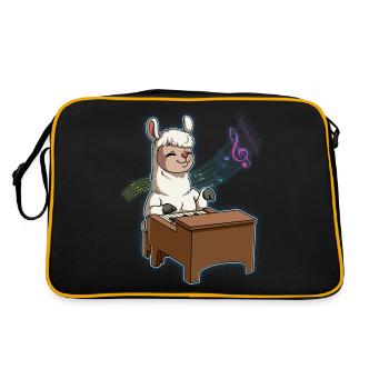 Lama Pianiste - Sac Retro - noir/or - Dos