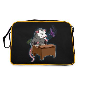 Pianiste Opossum - Sac Retro - noir/or - Dos