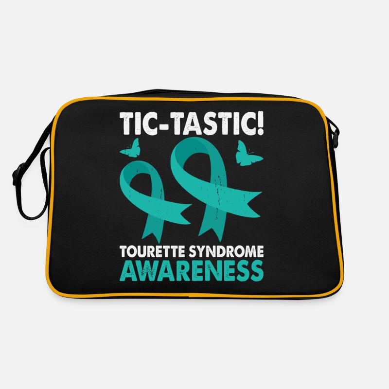 Tic-tastic Tourette-syndrom-bewusstseinsmonat, Retro Tasche