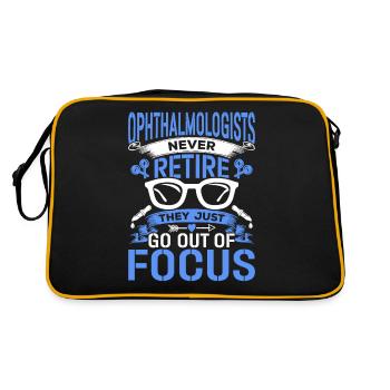 Les ophtalmologistes ne prennent jamais leur retraite Optométristes - Sac Retro - noir/or - Dos