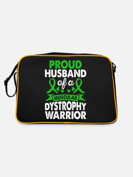 Mari de la dystrophie musculaire Conscience guerrière - Sac Retro - noir/or - Dos