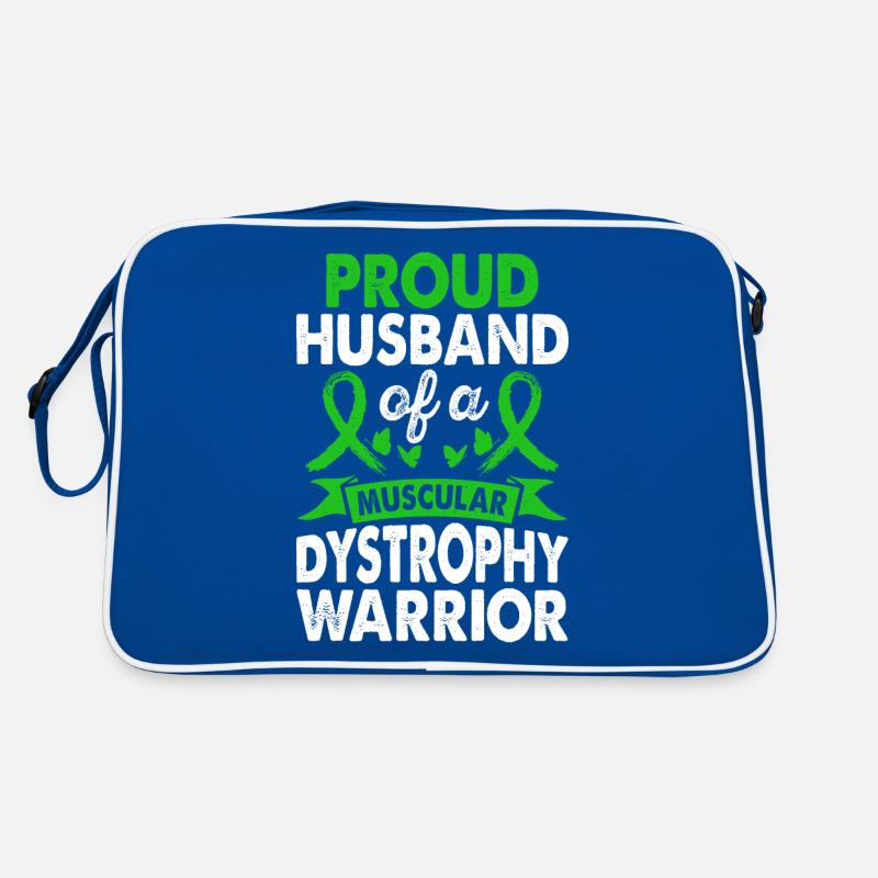 Ehemann Von Muskeldystrophie Krieger Bewusstsein Retro Tasche
