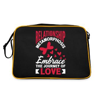 Métamorphose relationnelle embrasser le voyage de - Sac Retro - noir/or - Dos