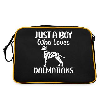 Cadeaux pour les amoureux dalmates - Sac Retro - noir/or - Dos