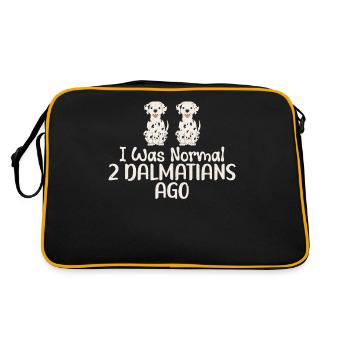 Cadeaux pour les amoureux dalmates - Sac Retro - noir/or - Dos