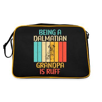 Cadeaux pour les amoureux dalmates - Sac Retro - noir/or - Dos