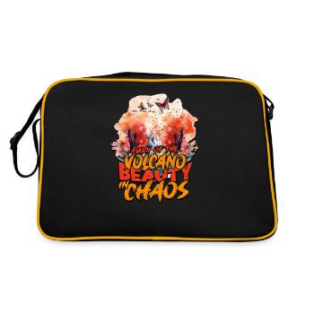 Fury of the volcano, beauty in chaos - Volcano - Retro Bag - black/gold - Back