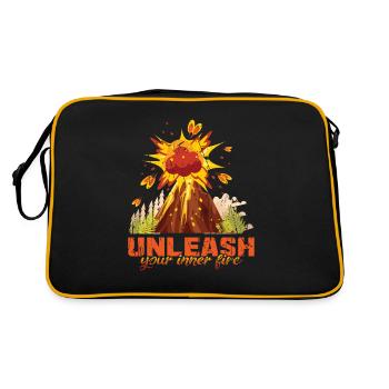 Libérez votre feu intérieur - Volcano - Sac Retro - noir/or - Dos