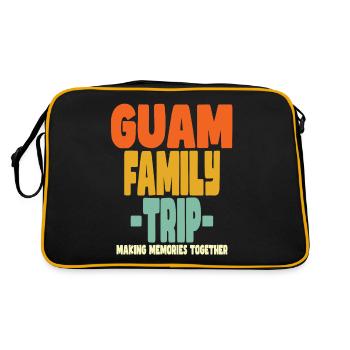 Vacances en famille à Guam - Sac Retro - noir/or - Dos