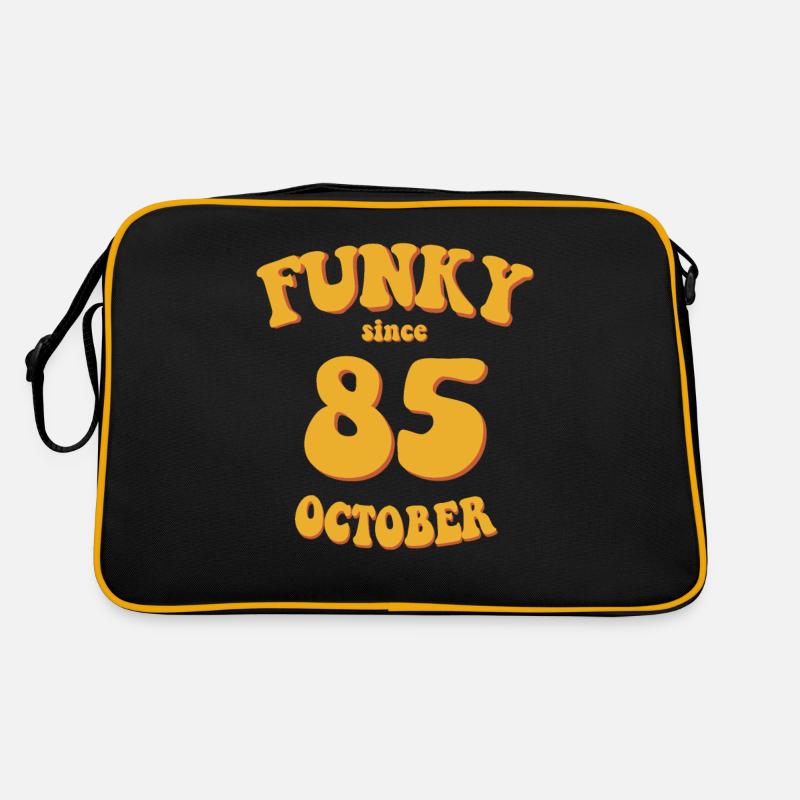 Funky Geburtstag: Oktober 1985 - Flower Power Retro Tasche