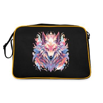 Renard Renard Renard Bébé Habitant de la forêt - Sac Retro - noir/or - Dos