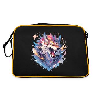Polygone de loup - Sac Retro - noir/or - Dos
