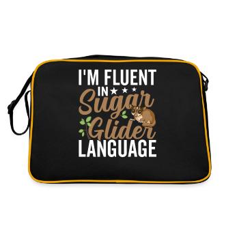 Fluent in the Sugar Glider language Sugar Gliders - Retro Bag - black/gold - Back