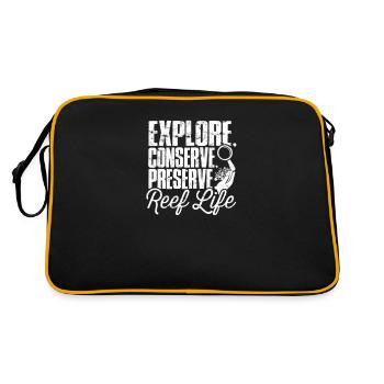Explorer, conserver, préserver : la vie récifale - Reef - Sac Retro - noir/or - Dos