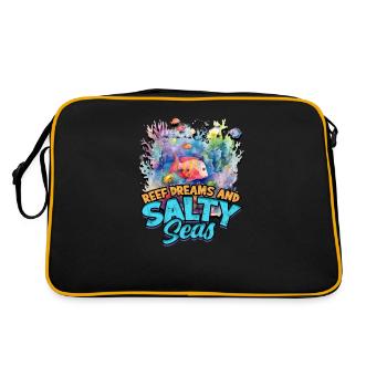 Reef dreams and salty seas - Reef - Retro Bag - black/gold - Back