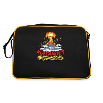 Volcanoes: The Earth's heartbeats - Volcano - Retro Bag - black/gold - Back