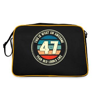 47e anniversaire pour que vous voyiez avec 47 cadeaux rétro - Sac Retro - noir/or - Dos