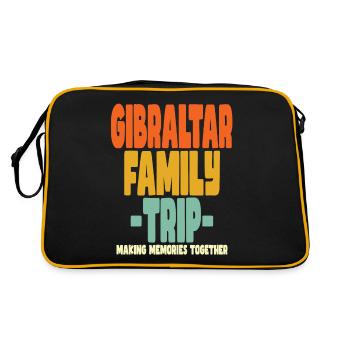 Vacances en famille à Gibraltar - Sac Retro - noir/or - Dos