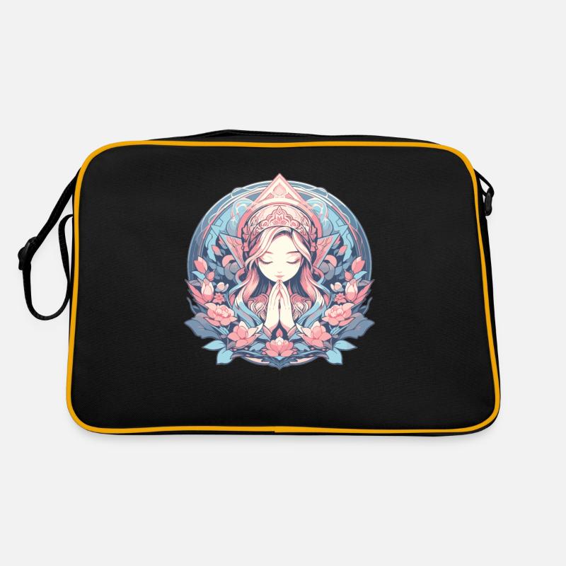 Meditation, mindfulness, relaxation, tranquility Retro Bag
