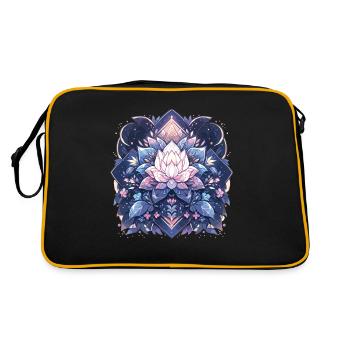 Lotus Blossom - Retro Bag - black/gold - Back