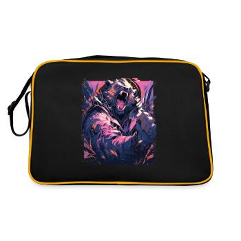 Panda - Sac Retro - noir/or - Dos