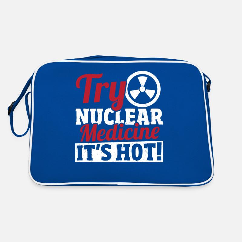 Versuchen Sie Nuklearmedizin Es ist heiß! Retro Tasche