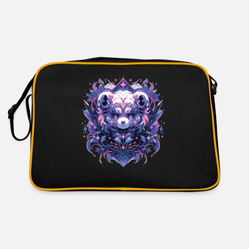 Panda Panda Tête Panda Ours Panda Panda Bébé Sac Retro