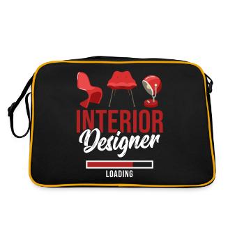 Interior Designer Loading Interior Design - Retro Bag - black/gold - Back