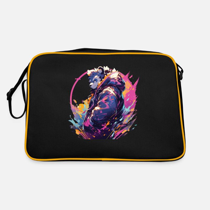 Panda Cooler Pandabär Pandas Retro Tasche