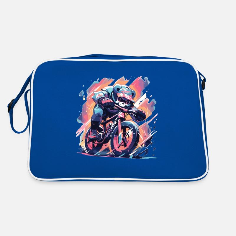 Panda Vélo de Route Vélo Panda Ours Sac Retro