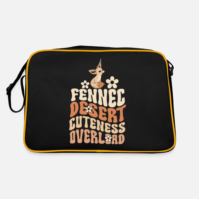 Fennec Fox Wüste Niedlichkeit Fennec Füchse Retro Tasche