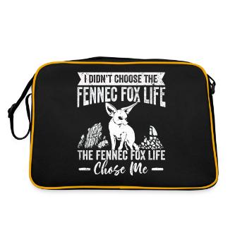 Fennec Fox Life m’a choisi Fennec Foxes - Sac Retro - noir/or - Dos