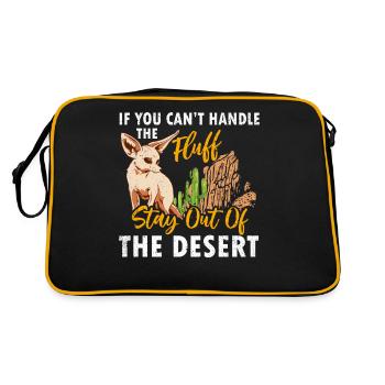 Les renards Fennec peuvent avec les animaux moelleux - Sac Retro - noir/or - Dos