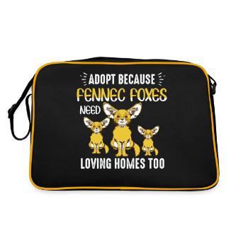 Adoptez des renards Fennec qui ont un - Sac Retro - noir/or - Dos